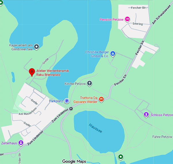 Werderkeramik Brennplatz Petzow - Map